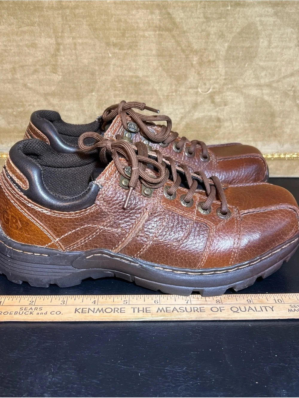 GBX Ultra 3 Billiard 42456 Oxfords Leather Shoes Brown Men’s 7.5
